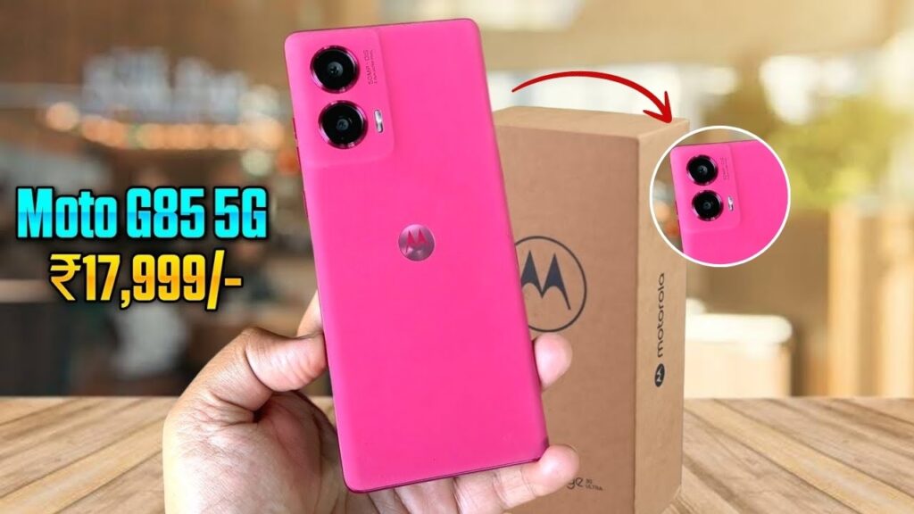 Motorola Moto G85 5G con cámara de 250MP, pantalla OLED de 6.7” y batería de 7000mAh con carga rápida de 100W