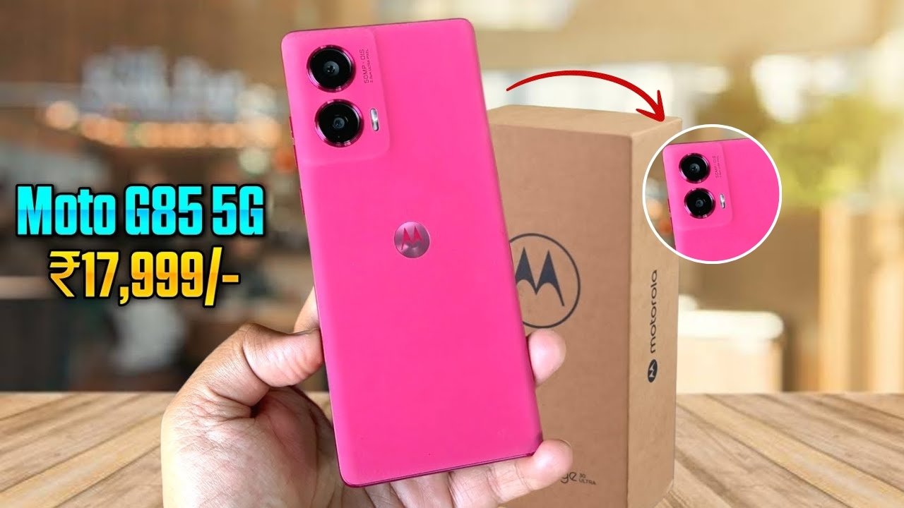 Motorola Moto G85 5G con cámara de 250MP, pantalla OLED de 6.7” y batería de 7000mAh con carga rápida de 100W