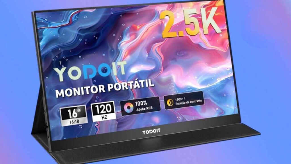 Monitor Portátil para Gamers: 120 Hz y Resolución 2.5K Ideal para Videojuegos